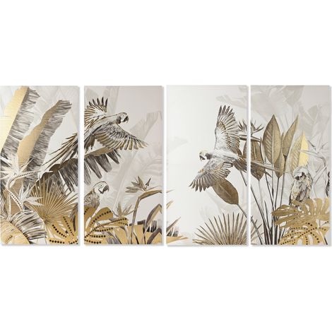 Cuadro Set 4 Lienzo Ps 280X4X140 Tropical (1/5)