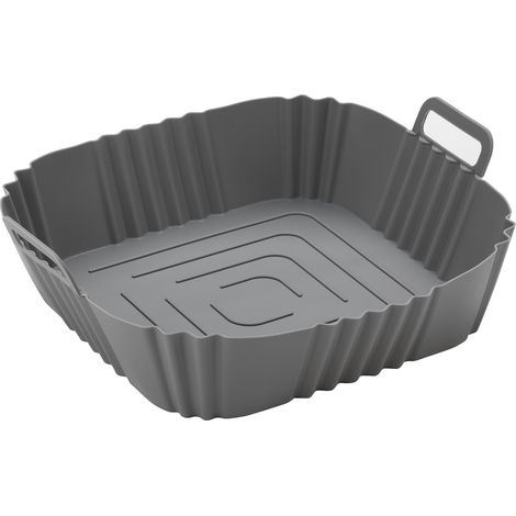 Plateau/tapis en silicone pour friteuse pneumatique, 3 pièces, gris .
