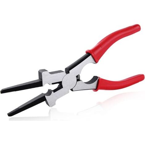 QORVA-Pince de soudage multifonction 6 en 1 Pince à souder Nettoyeur de buse Marteau à scories Outils de soudage professionnels pour gratter les éclaboussures, la préhension, le dessin, le