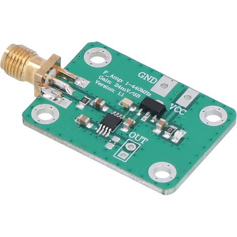 Leistungsplatine 0,1 bis 440 MHz, Hochgeschwindigkeits-12-mA-Ausgang, leicht zu transportieren, logarithmischer Detektor, Leistungsmesser 7 V bis 15 V (1/5)