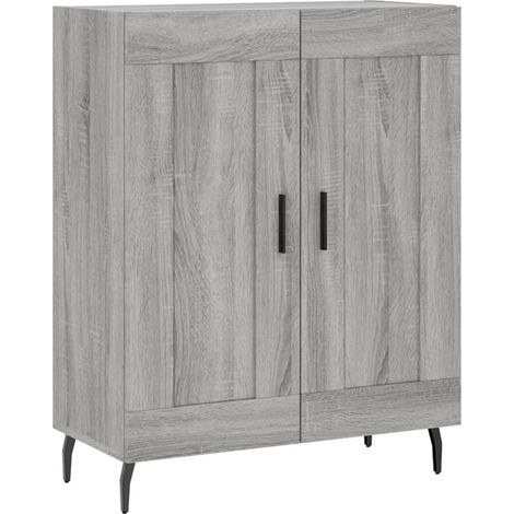 Maison Exclusive - Aparador de madera de ingeniería gris Sonoma 6