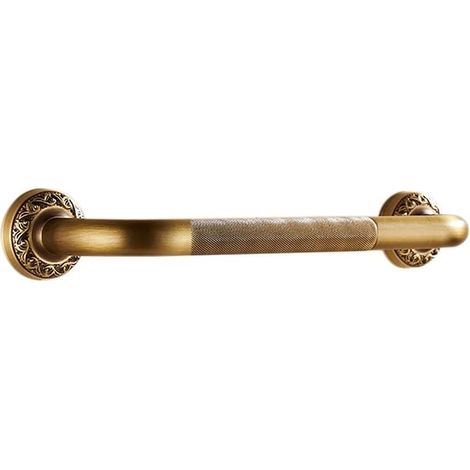 Barra de apoyo retro de latón de 35 cm – Barras de seguridad para inodoro – Carga máxima 120 kg – Para montaje en pared (1/5)