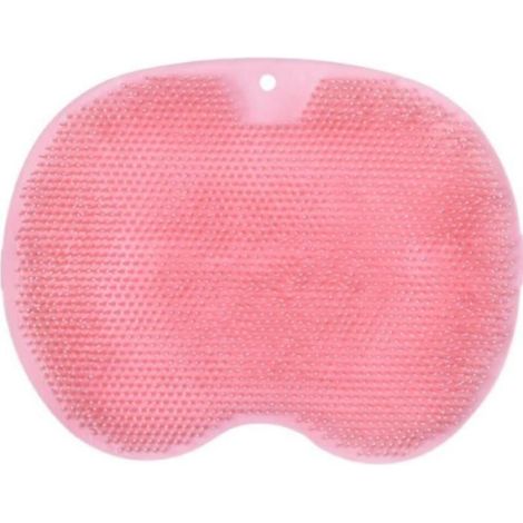 Brosse à pieds en silicone pour baignoire, coussin de massage pour les pieds, douche, tapis de bain antidérapant (rose) (1/4)