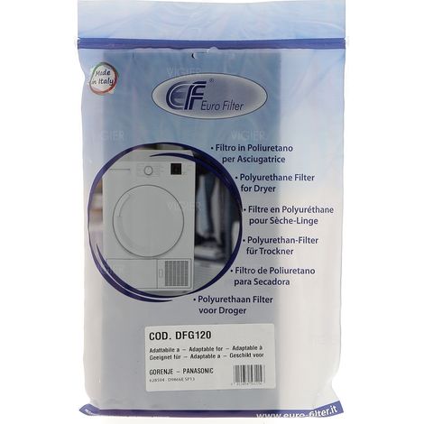 Filtre seche linge Gorenje Panasonic Asko 628504 429410 SP13 DFG120 Eurofilter (1/4)