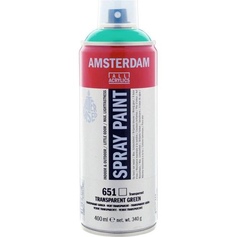 Bombe de peinture Amsterdam 400 ml vert transparent (1/2)