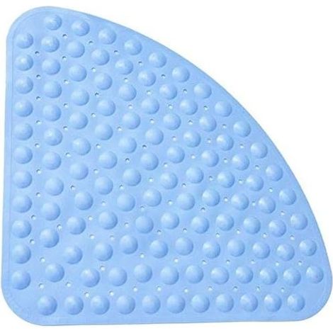Sector Rubber Corner Shower Mat Non-Slip Bath Mat Quadrant Antibacterial Mat with Suction Cups for Shower or Bathtub, Non-Slip Bath Mat (1/4)