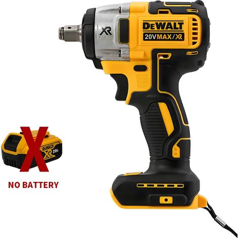 Clé à Choc Sans Fil 18V DEWALT DCF880, Boulonneuse à Choc 1/2" (2300 tr/min), Outil Électrique Sans Batterie