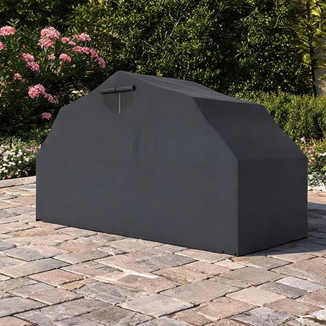 Housse de protection moto XXL en tissu Oxford abri pliant 345 x (1/5)