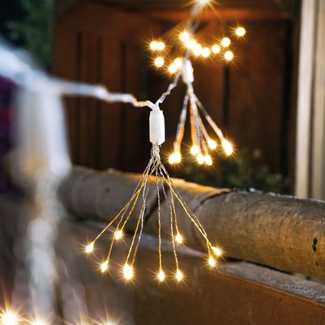 esotec Solar Deko-Lichterkette Feuerwerk mit 100 warmweißen LEDs 102575