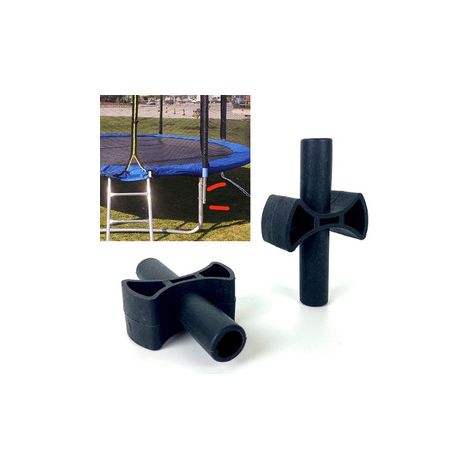 Croix de renfort pour trampoline, lot de 72 pièces. Solide et résistant, ce support assure une meilleure stabilité et sécurité pour les enfants. (1/5)