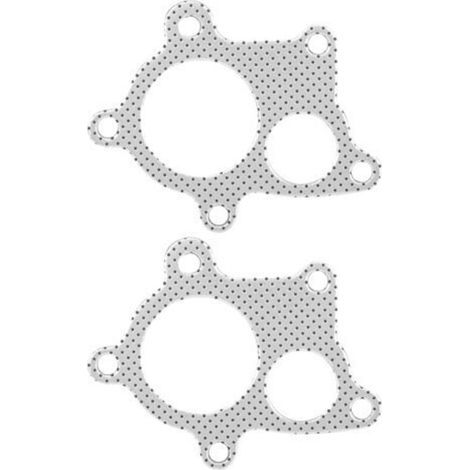 Juego de 2 juntas de tubo de bajada de cinco tornillos para T3 T4 T04E, accesorios de escape para automóviles PSI (1/5)