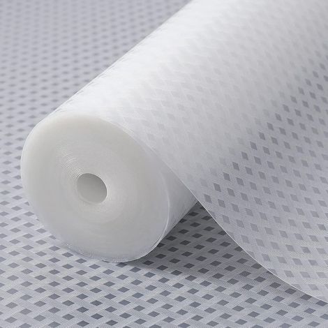 Tapis de protection pour étagères de placards de cuisine et réfrigérateur, imperméables et résistants à l'huile, en plastique EVA, pour tiroirs et étagères de réfrigérateur,transparent, 60 x 300 cm (1/5)