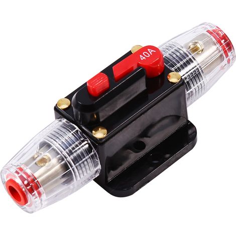disjoncteur 12 V CC 40 A avec fusible réarmable, facile à utiliser et pratique pour voiture. (1/5)