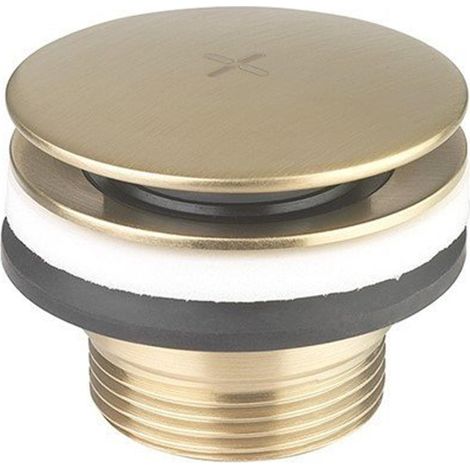 Crosswater MPRO Bonde clic clac pour lavabo - avec connexion filetage 1/4 - laiton (1/2)