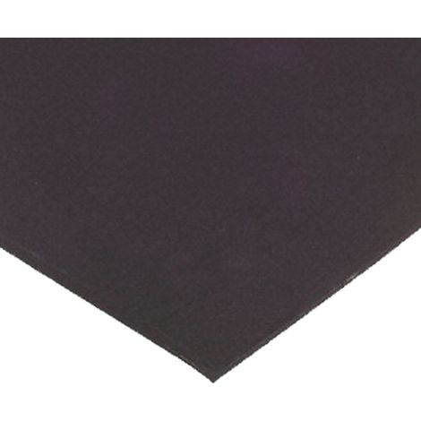 Rs Pro – Plaque caoutchouc naturel noire 1m x 600mm x 3mm – Résistance à +70°C – Pour applications industrielles et chantiers humides