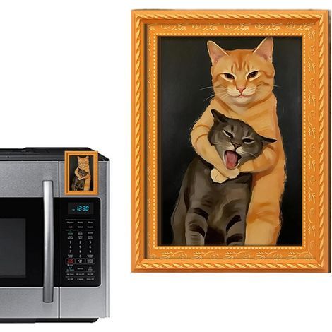 Aimant Chat Décoration Animale magnétique Aimants Mignons pour réfrigérateur pour la Cuisine, Le Bureau, Le casier, Tableau Blanc, boîte aux Lettres, Amoureux des Chats (1/5)