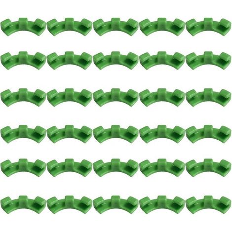 30 Stück 90° Pflanzenbieger Pflanzenbiegetrainer Pflanzenbiegeclips zum Biegen von Pflanzenstängeln und Ändern der Wachstumsrichtung Grün 3,5 x 1 (1/5)