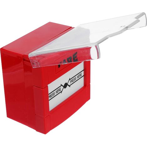 Bouton D’Alarme Incendie Manuel Rouge Réarmable, Dispositif de Sécurité Incendie Double Lame, Bouton D’Urgence pour Bureau, Domicile et Centre Commercial, Alarme de Sécurité Fiable (1/5)