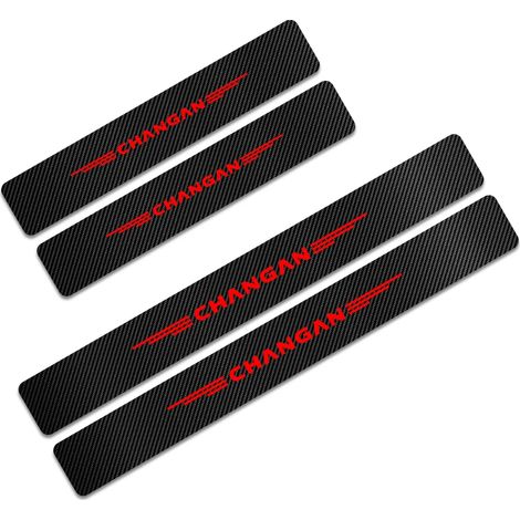 (Lettres noires et rouges) 4 autocollants de protection pour seuil de porte de voiture,accessoires auto pour CHANGAN CX70 CS55 CS75PLUS CS35 CS95 CS15 Alsvin Karvaan Hunter (1/3)