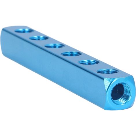Collecteur pneumatique en aluminium, bloc de distribution d'air pour équipements d'automatisation AL-6 (1/5)