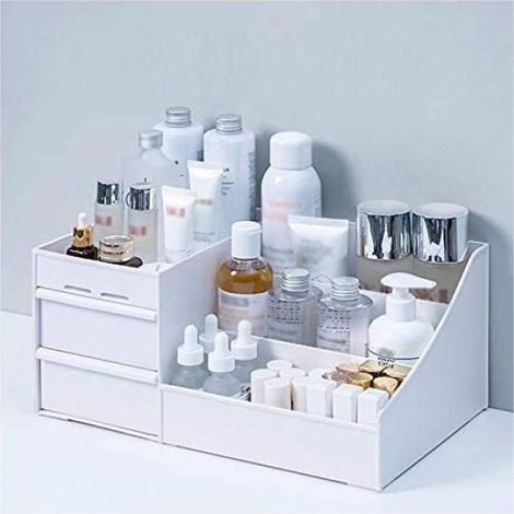 Organiseur Maquillage - Rangement Acrylique pour Bureau et Salle de Bain - 5 Compartiments - 1 Pièce (1/5)