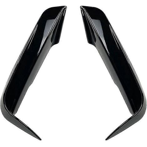 Frontstoßstangen-Seitenspoilerlippe für BMW 3er F30 F31 F35 M Sport 320i 325i (2013–2019) mit Nebelscheinwerfer-Lufteinlass, glänzend schwarz