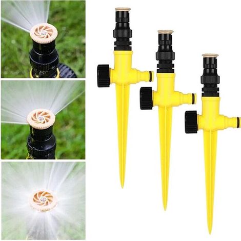 Gartensprenger-Set – Wassersprenger – Rasenbewässerung – 360°-Drehung – 3-teilig – Grün (1/5)