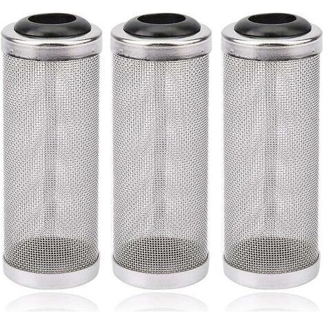 3 pcs Garde de Filtre d'Aquarium,Garde de Protecteur de Filtre de Maille d'Aquarium, Filtre de Crépine D'admission pour les Crevettes de Poisson, Empêchent le Poisson D'être Aspiré dans le Filtre,16mm (1/5)