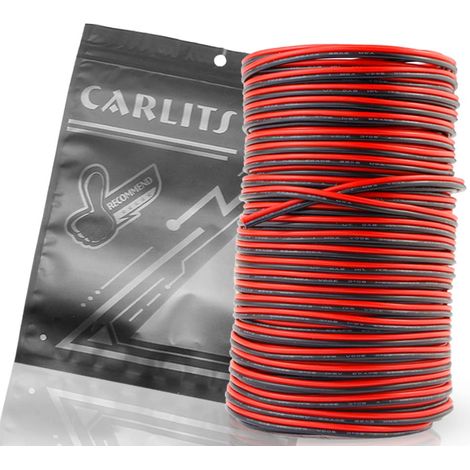 Câble D'Extension 20 AWG 20m 2x0,5mm² Cuivre Etamé pour Bandes LED Couleur Unique 3528 5050 2835 (1/5)