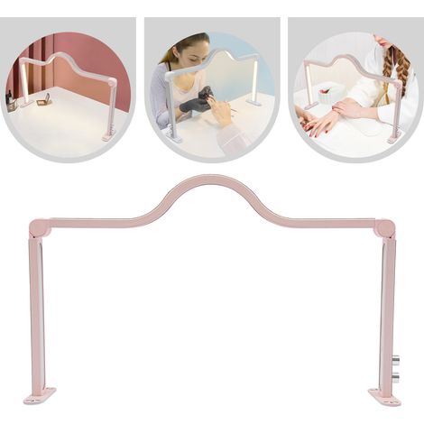 Lampe LED pour cils de 48W, lampe pliable pour manucure à 3 couleurs de lumière, lampe de table rose pour manucure de 3360LM, Luminaire (1/5)