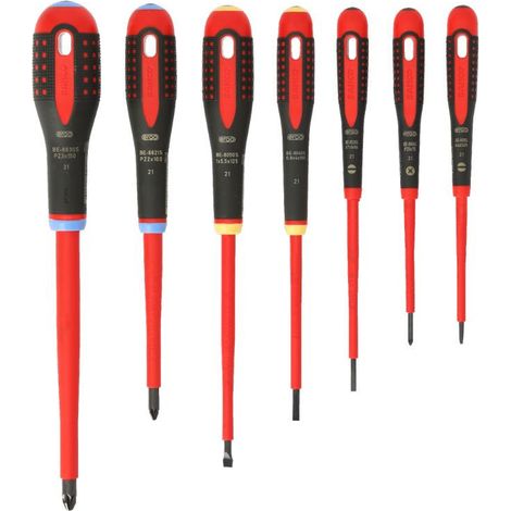 Set di giraviti isolati con manico tri-materiale (7 pz) - BAHCO BE-9888S