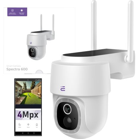 Nouvelle caméra intelligente WiFi solaire PTZ couleur avec mode nuit 4 Mpx FHD IP65 Encore View Spectra 600 (1/5)