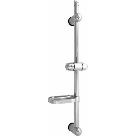 Barre de douche ROUSSEAU sans robinet - Chromé - Diametre 25mm - Garantie 5 ans (1/3)