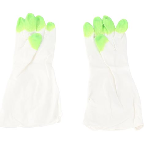 Gants de ménage en PVC antidérapants résistants à l'eau pour vaisselle et nettoyage maison taille unique paire (1/5)