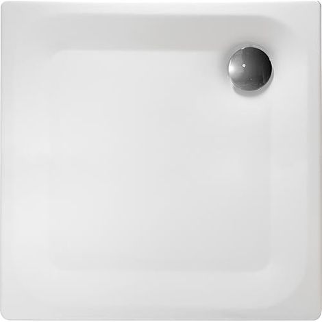 Receveur de douche EDURA blanc, lxHxP : 800x40x800mm acier émaillé