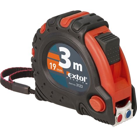 Nastro metrico EXTOL PREMIUM, 3 m, larghezza 19 mm