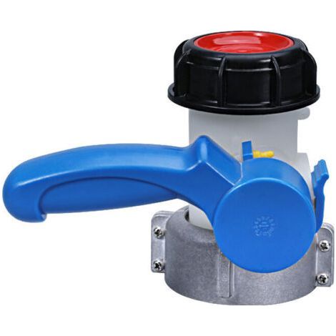 Multitanks Diamètre intérieur de l'interface de valve 75mm Vanne papillon 2 pouces avec écrou de 70mm pour cuve ibc 1000 litres (1/4)