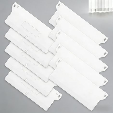 Contrepoids Store Californien Blanc 127x50mm 10 pcs Plaques de lestage, installation facile,Stabilise et maintient le store en place (1/5)