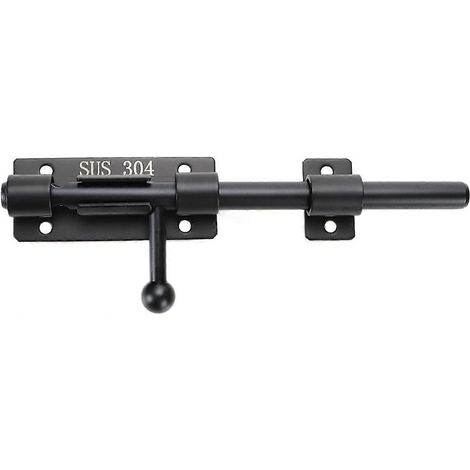8-inch schuifgrendel, zware uitvoering, poortgrendel, massief 304 roestvrijstalen deurgrendel, grondgrendel, hardware voor hek, tuindeur, schuurdeur. (1/3)