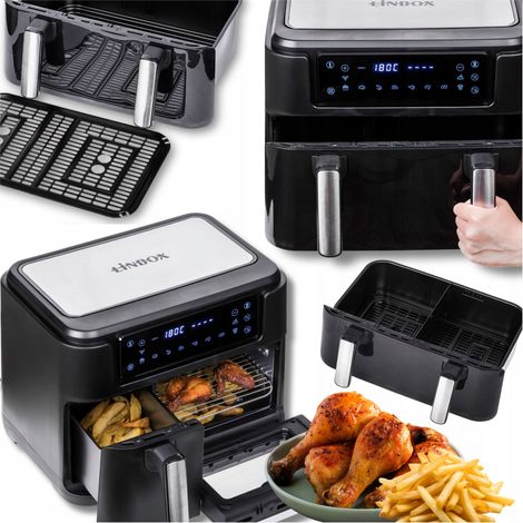 Heißluftfritteuse 2400W 12L Große 4-in-1 Fritteuse, Leistungsstark XXL
