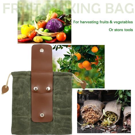 Sac à nourriture, toile cirée, pliable, sac à nourriture de camping en plein air, rangement pour champignons, cuir imperméable, ceinture de brousse, allume-feu, sac autovideur, sac à dos de voyage et (1/4)