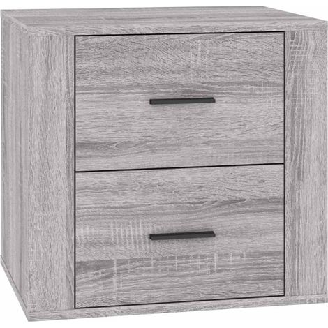 Maison Exclusive - Mesita de noche gris Sonoma 50x39x47 cm (1/5)