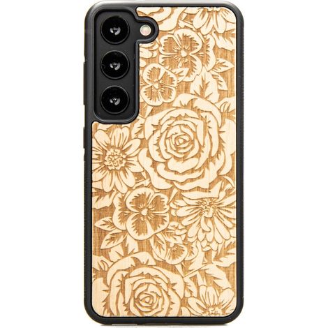 Bewood Holzhülle für Samsung Galaxy S23 ROSES ANIEGRE (1/4)