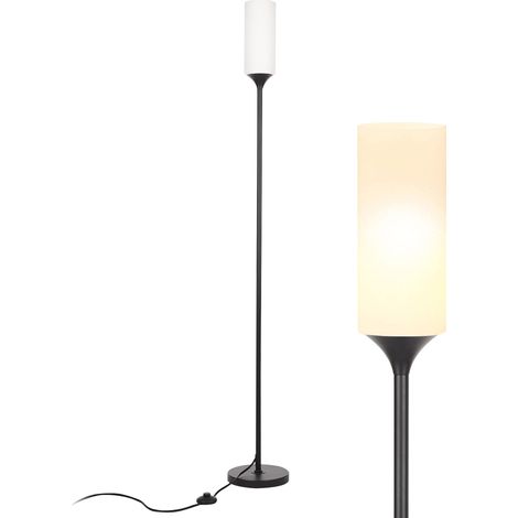 E27 7W LED-Stehlampe, Einbaubirnen, moderne Leselampe, Glaslampenschirm, ideal für Wohnzimmer, Schlafzimmer oder Büro. (1/5)
