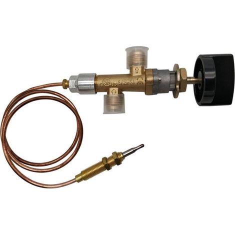 Kit de soupape de contrôle de sécurité pour foyer au gaz propane GPL basse pression avec raccord de 20,3 cm (1/5)