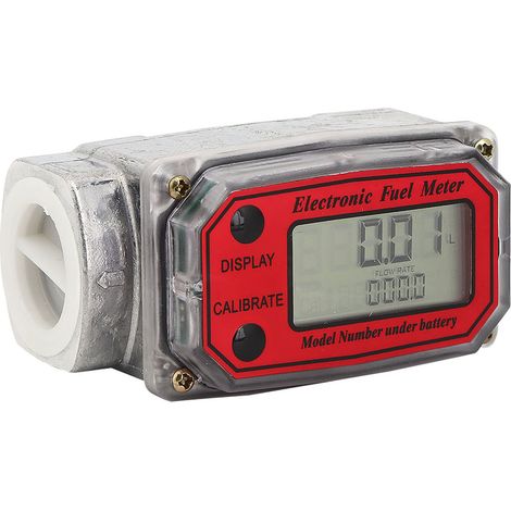 Débitmètre numérique miniature à turbine pour carburant diesel, 10-200 L/min, filetage NPT 1". (1/5)