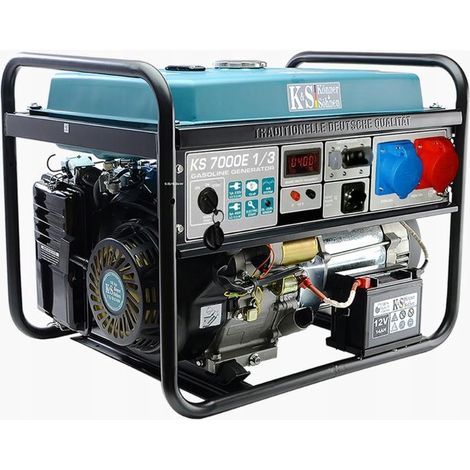 KS GENERATOR BENZYNOWY KS  7000E VTS 1/3 5,0kW 230/400V ROZRUCH ELEKTR. AVR VST