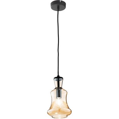 Suspension moderne en verre soufflé Pin B - Orange (1/2)
