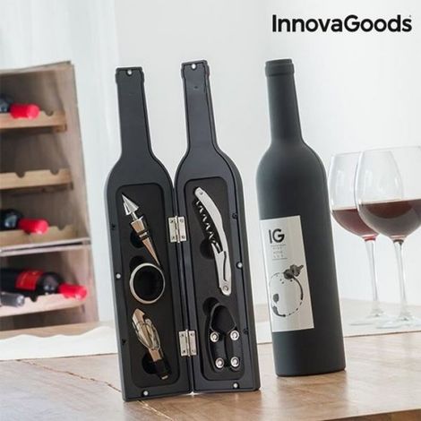 Boîte à vin - InnovaGoods - Kitchen Sommelier - 5 pièces - Design élégant - Idéale pour offrir (1/5)