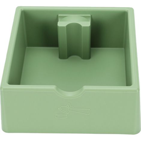 Boîte à café 1,5 L grande capacité, base antidérapante, réduction du bruit, en silicone vert (1/5)